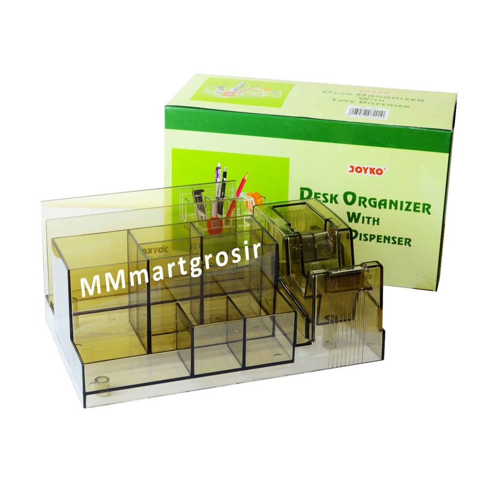 Tempat Pensil / Multifungsi / Joyko Pencil Organizer / Tempat Alat Tulis / Bening Transparan