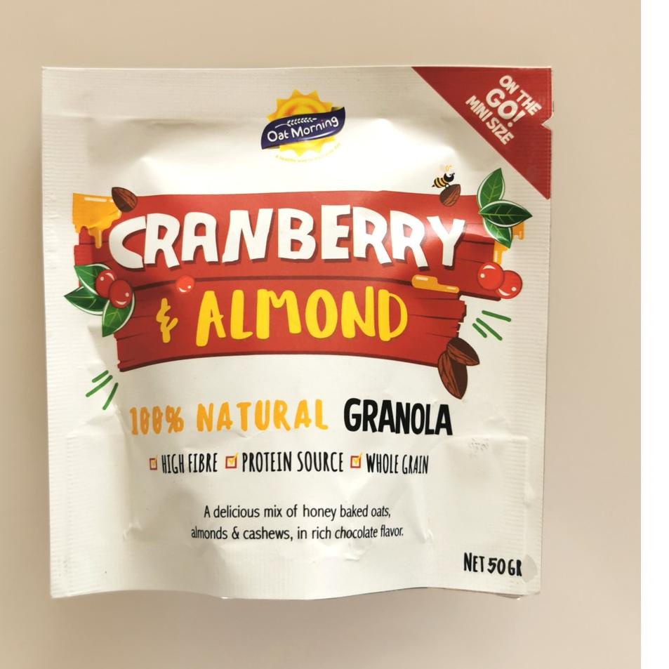 

TRXS8e8D--Oatmorning Granola - Cranberry Almond Granola Mini Size