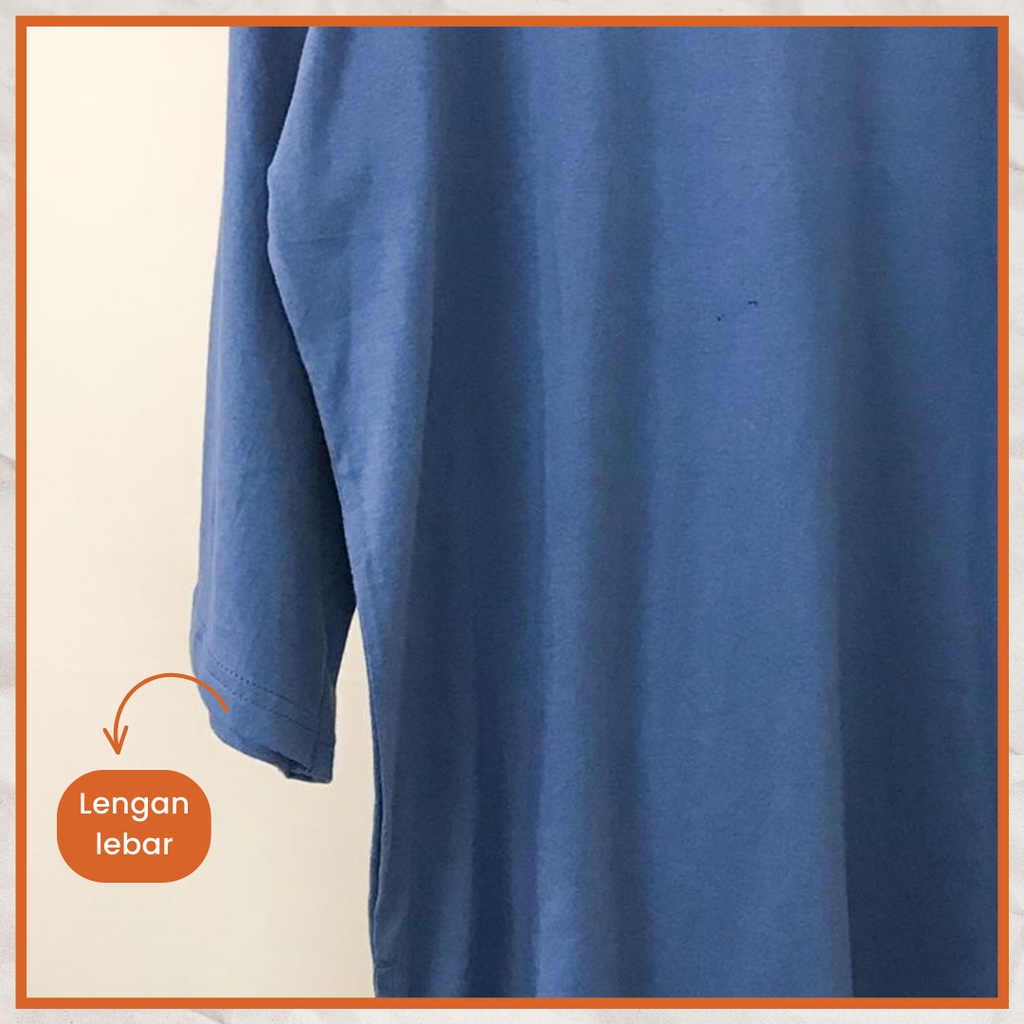 Ezpata Kaos Polos Oversize Wanita Lengan Panjang Jumbo Bigsize LD 120cm Bahan Babyterry Premium Harga Murah