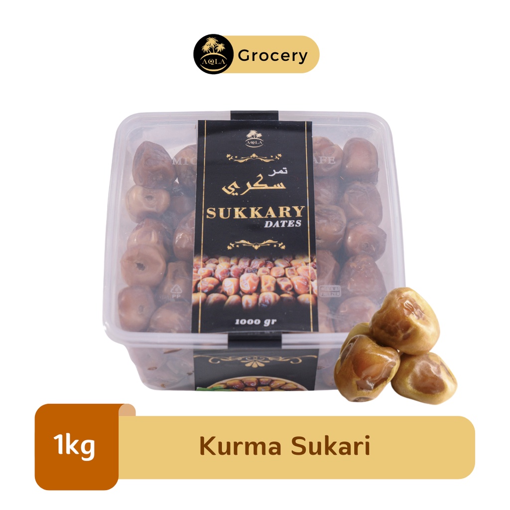 

Kurma sukkari/ kurma sukari / sukkary / kurma sukkari saudi / Sukari Al Qassim / kurma raja 1kg