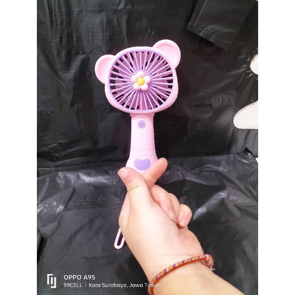 Mini fan Kipas angin portable karakter ada tali gantung