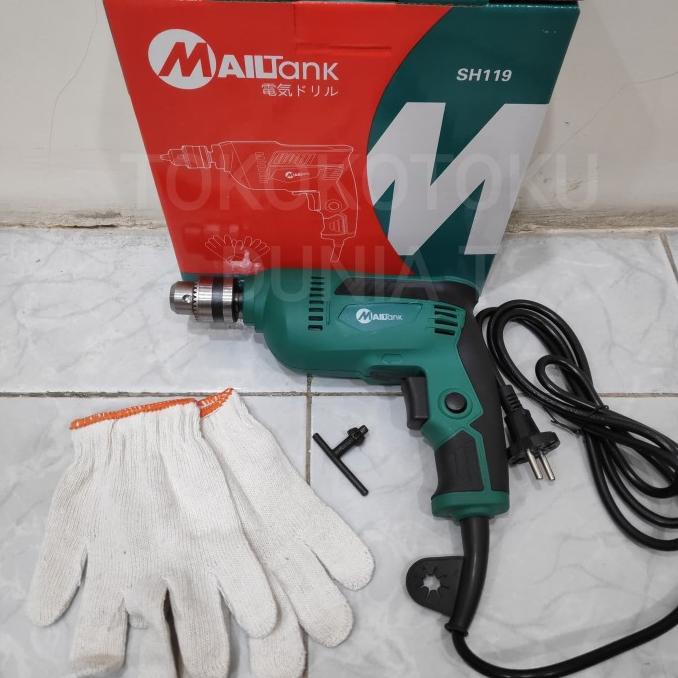 Mesin Bor Listrik Bor Tangan Mailtank 10mm Bolak Balik 2 Arah