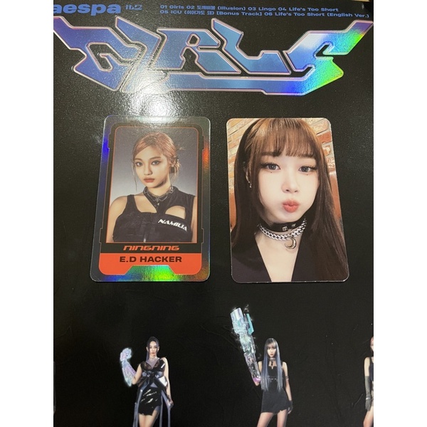 Photocard Aespa Girls Giselle NingNing Character Card Kwangya