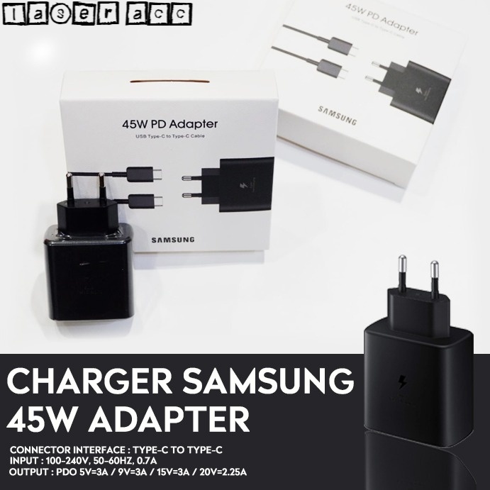 Charger SAMSUNG 45W Adapter / TC Super Fast Charger