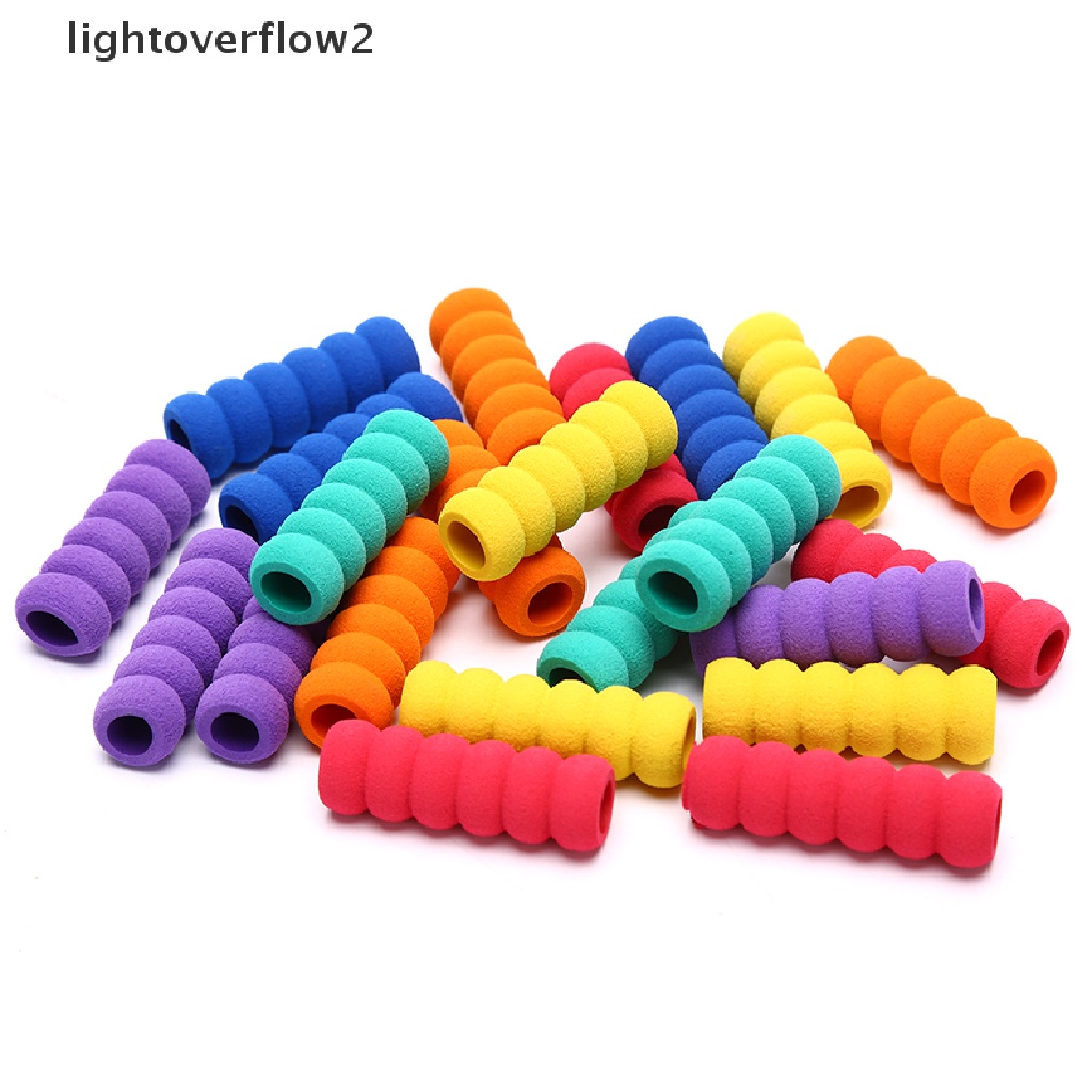 (lightoverflow2) 20pcs / Set Spons Pelindung Pensil Bahan Silikon Untuk Aksesoris iPad / Handphone (ID)