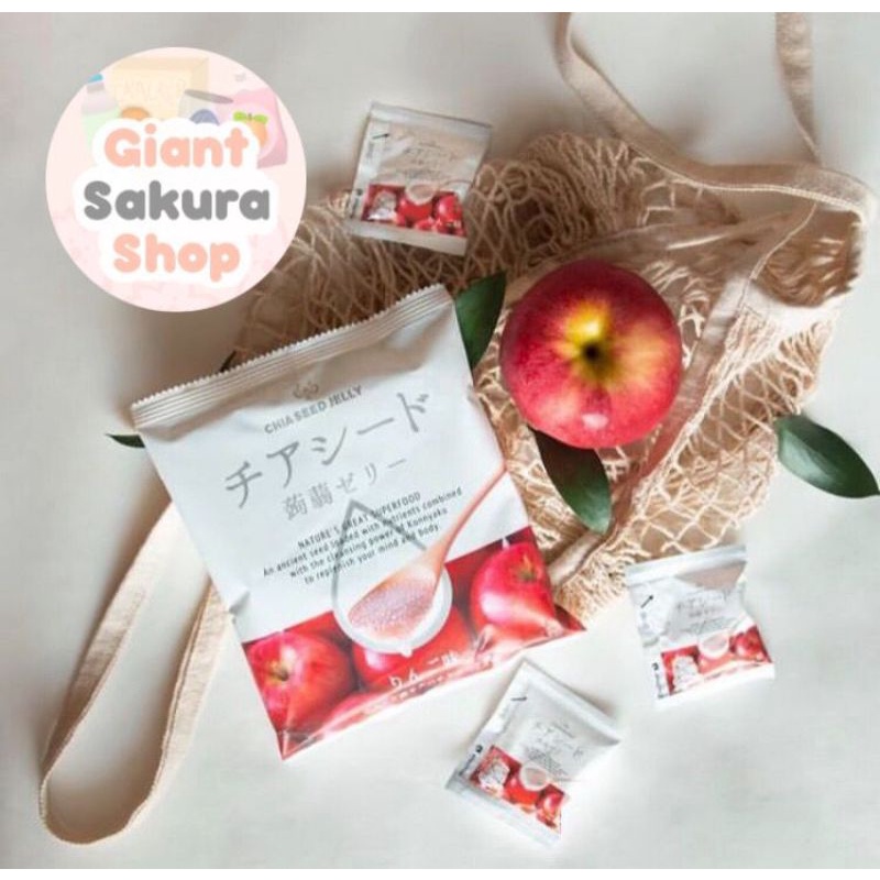 

Wakasho Chia Seed Konyaku Jelly Apple Pouch