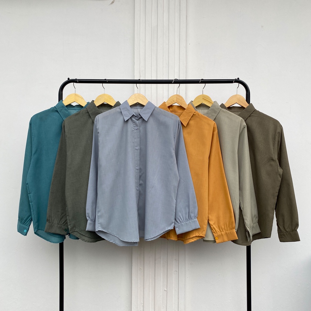 KEMEJA POLOS KIYA KATUN SUPERNOVA PREMIUM SHIRT BTS B625