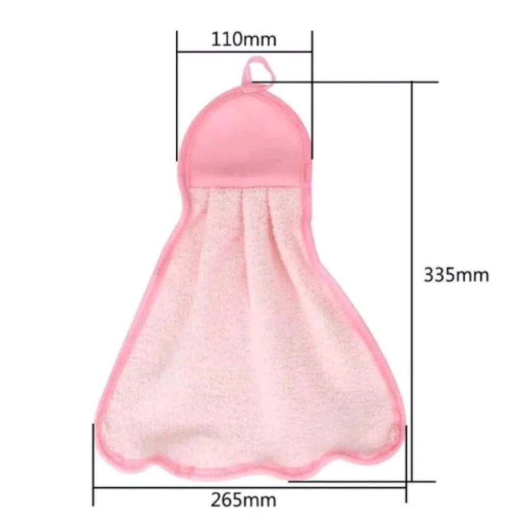 Kain Lap Tangan Gantung Warna Polos Handuk Tangan