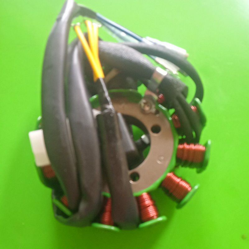 (KUALITAS PREMIUM)SPULL KTM 11 POLE/LILITAN SPULL KAISAR 11 LILITAN SPAREPART MOTOR RODA TIGA