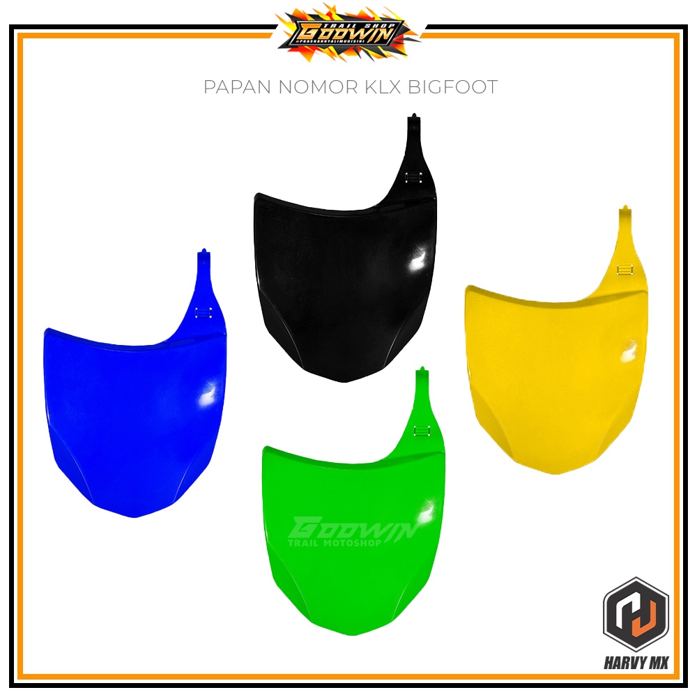 Papan Plat Nomor Nomer HRV KLX 150 BIGFOOT BF Dtracker New Terlaris