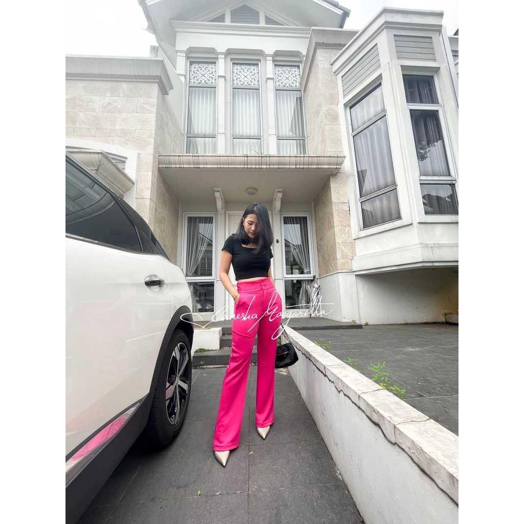 [VM] - Celana kulot murah Highwaist /celana kantoran / Celana Bahan Scuba Premium/fashion wanita Jessicacollectionn - 558