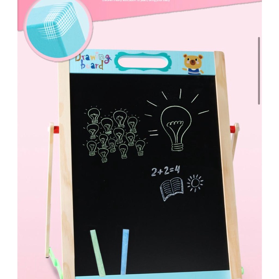 

Mainan 2In1 Papan Tulis ( Black Dan Whiteboard ) Menggambar / Menulis Anak - Mainan Belajar Edukasi