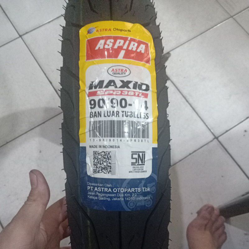 Ban Aspira Maxio 90/90-14 Spr 38 TL