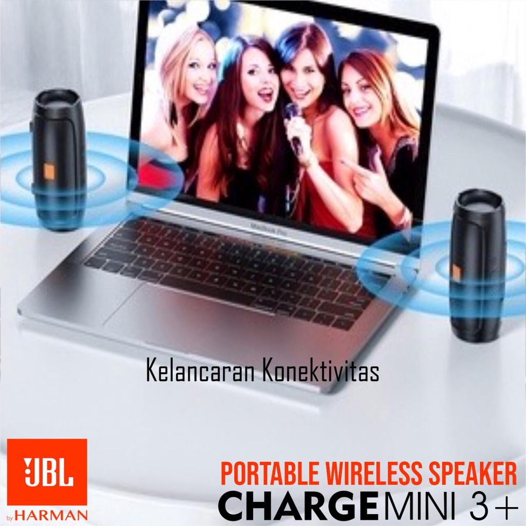 Speaker Bluetooth JBL Charge Mini 3+ Speaker Mini 3+ Speaker Aktif Speaker Charge Super Bass