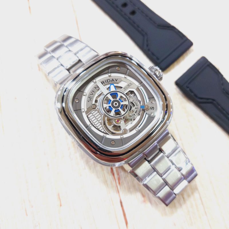 Original Jam Tangan Sevenfriday-SF-S1/01 Strap Rantai NFC Aktif Automatic