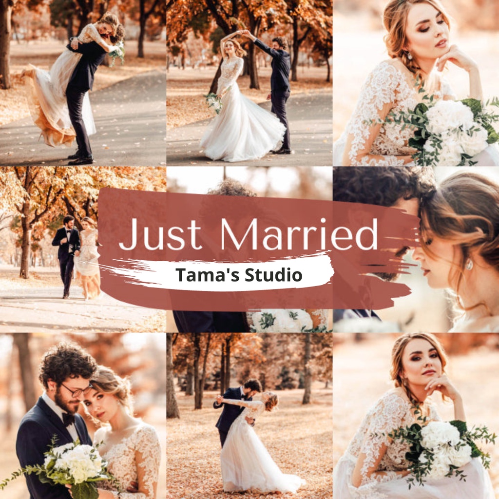 10 Lightroom Preset Just Married IOS/Android &amp; Dekstop