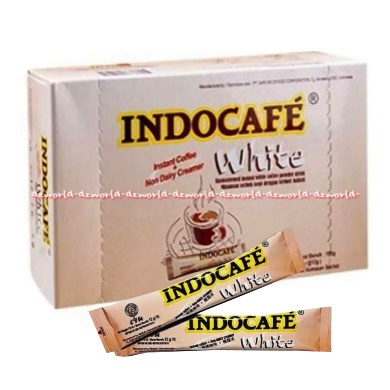 Indocafe White Instant Coffee 10stik Non dairy Kopi Instant White Indocafe Box dus Kopi Putih Indo Cafe 10 sachet