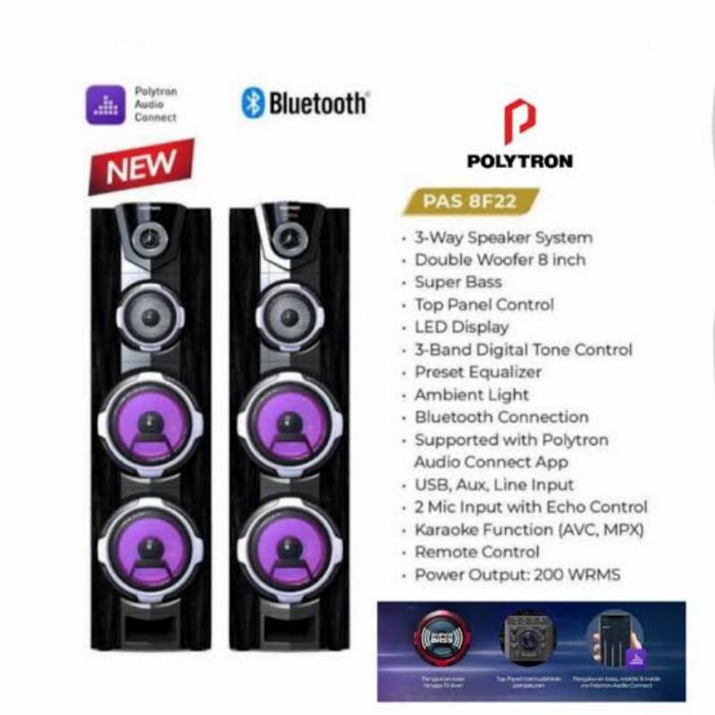 POLYTRON Speaker Active PAS8F22 - ORIGINAL