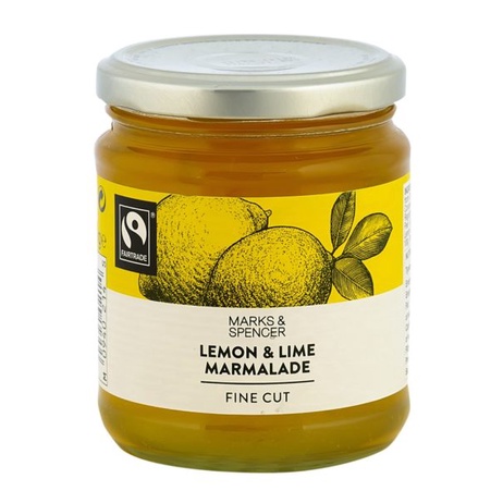 

Marks & Spencer Lemon Lime Marmalade Fine Cut Breakfast Bread Toast Jam Spread Food Selai Jeruk Sarapan Roti Kue