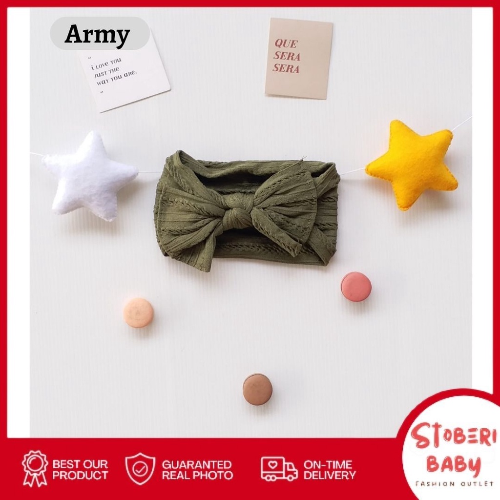 PUNCAK 3.3 stoberi baby - CUTE OEMJI Bandana Anak / Bando Anak / Bandana Bayi / Bando Bayi / Headband Anak
