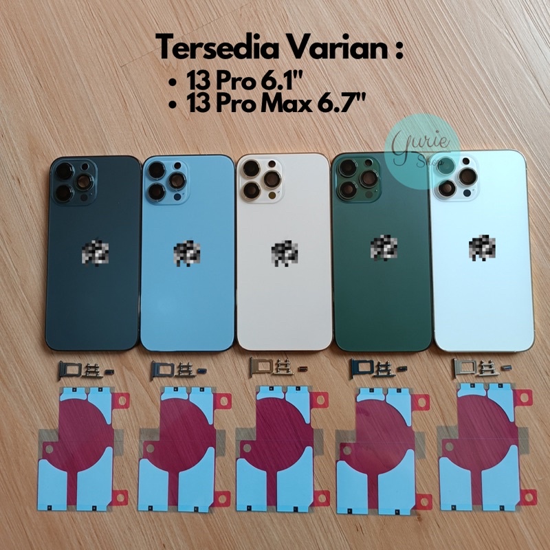 Housing Casing Kesing Back Door Fullset 13 Pro 6.1 inci / 13 pro Max 6.7 inci 4G 5G Original