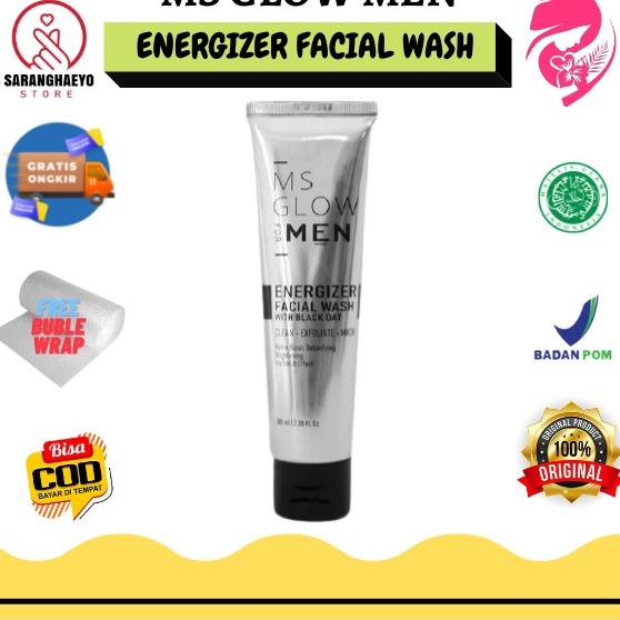 Penawaran Spesial--Ms Glow Men Facial Wash / Facial wash Ms Glow Men / MS Glow Men Sabun Wajah / Facial Wash For Men