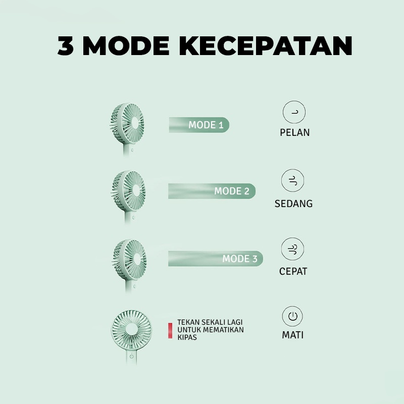 Kipas Angin Mini Portable Mini Recharge / Kipas Angin Tangan / Kipas Angin Genggam