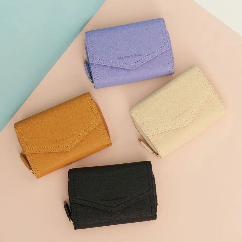 CK Small Envelope Wallet / CK Envelope Short Wallet / CK Stitch Trim Envelope Wallet