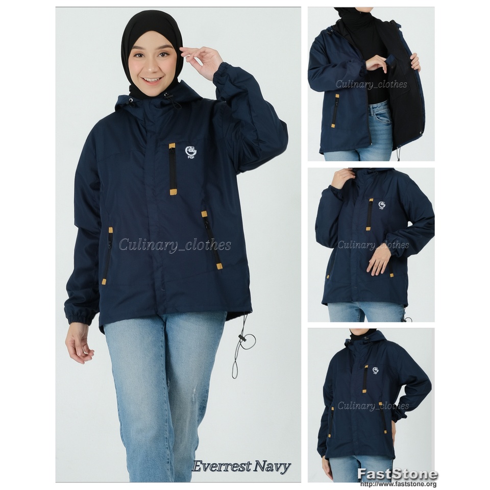 Jaket pria wanita jumbo IKC 002 distro cbr six Bandung keren grosir pakaian pria H0D7 jacket jaket parasut parasit jaket gunung pria wanita WATERPROOF ORIGINAL FCF