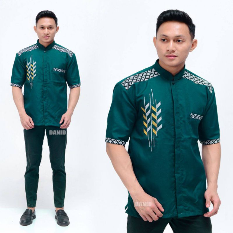 Baju koko pria lengan pendek