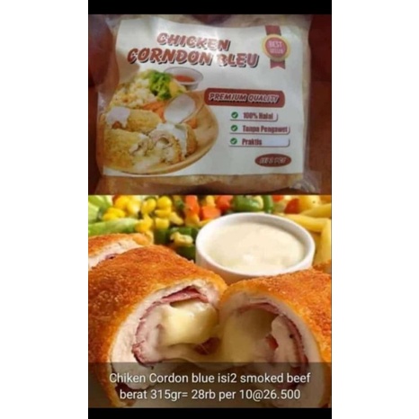 

Chicken Cordon Blue smokedbeef isi 2