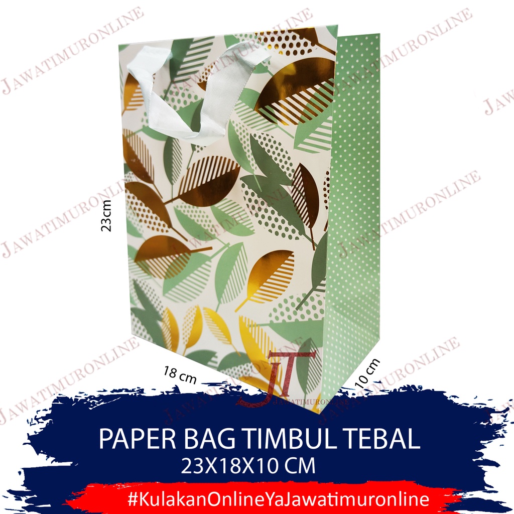 Paper Bag Fancy Bahan Tebal Motif Timbul - Goodie Bag Motif