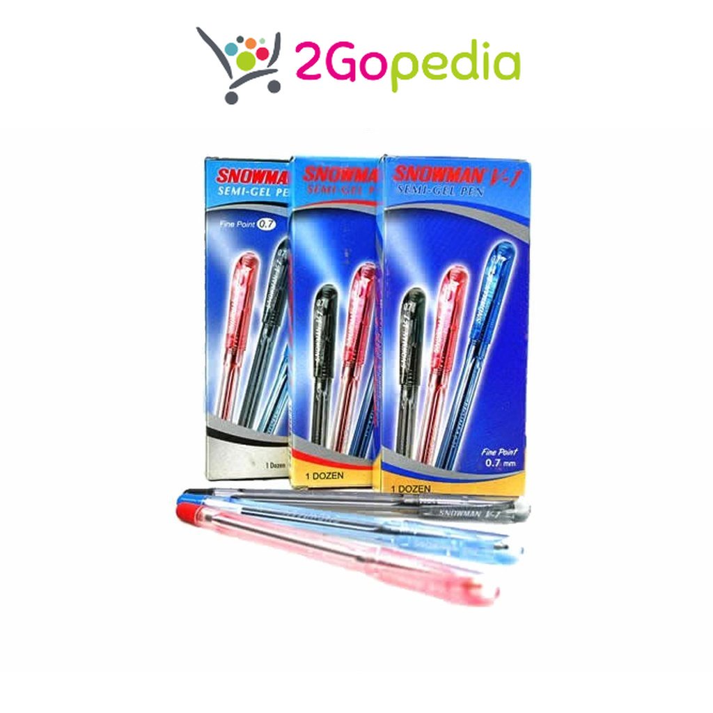 

Pulpen V-1 0.7mm Fine/ 1.0mm Medium Hitam Biru Merah Snowman Grosir Murah Atk