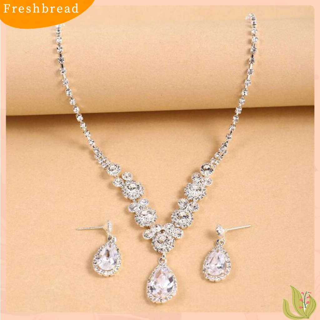 1 Set Kalung Dan Anting Bahan Alloy Untuk Perhiasan