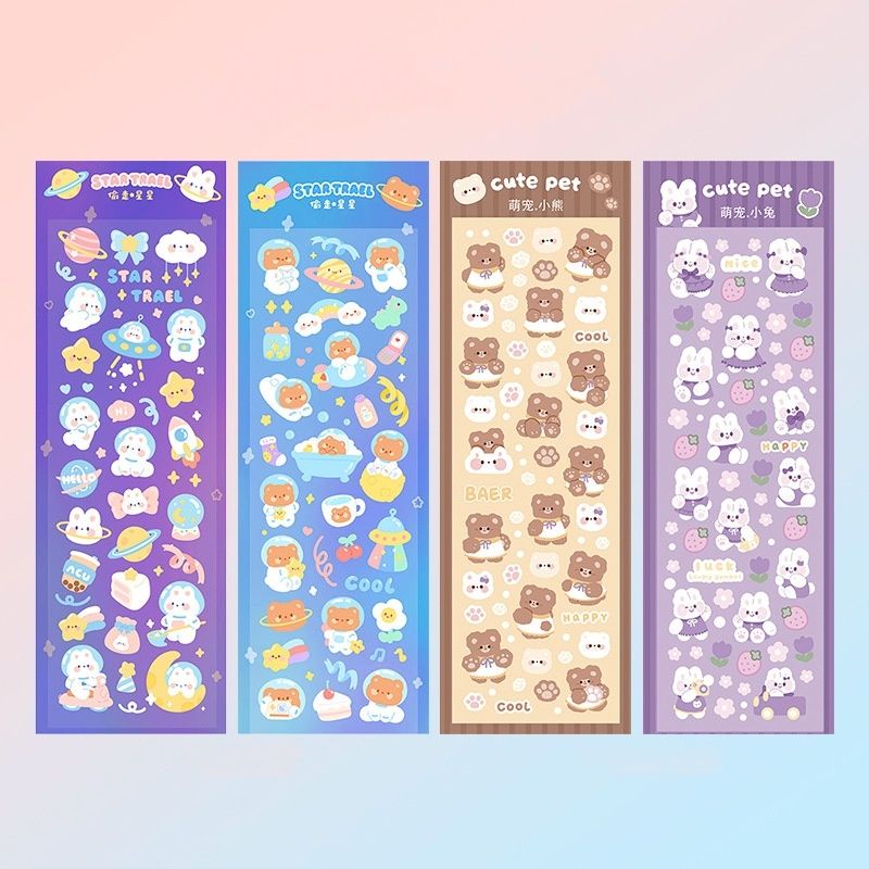 

STICKER LUCU IMUT BEAR BUNNY RABBIT BERUANG KELINCI