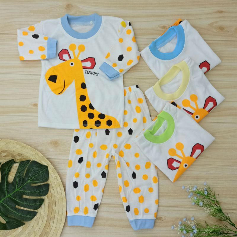 Piyama Bayi SNI Baju Bayi Setelan Kaos Oblong Anak Usia 0-12 Bulan Shekinah Baby and Kids