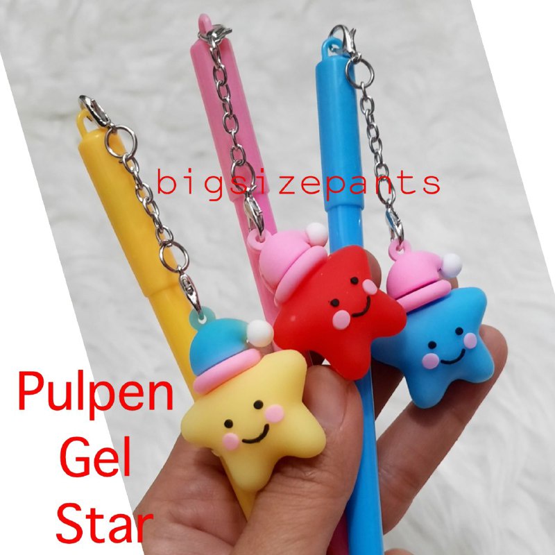 

PULPEN GEL GANTUNG KARAKTER BONEKA STICH & STAR/PULPEN LUCU