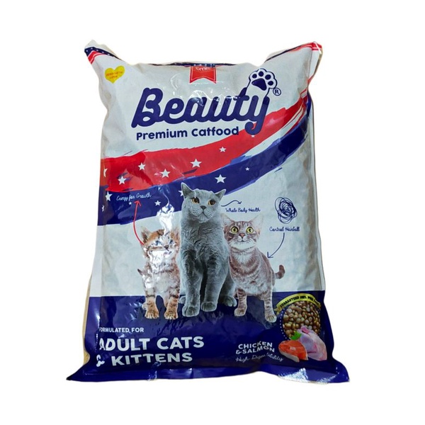 makanan kucing pakan kucing beauty premium catfood 1 kg