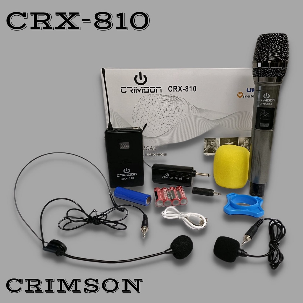 CRIMSON CRX-810 MIC WIRELESS HANDLE CLIP ON HEADSET PJH CRX 810