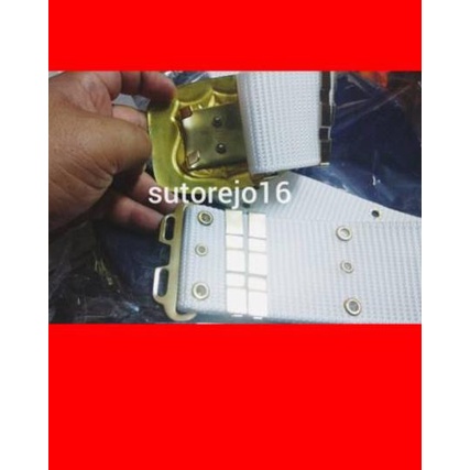 READY ✅Kopelrim nilon sabuk pdl besar kopel security satpam hitam putih kualitas lux ukuran besar bi