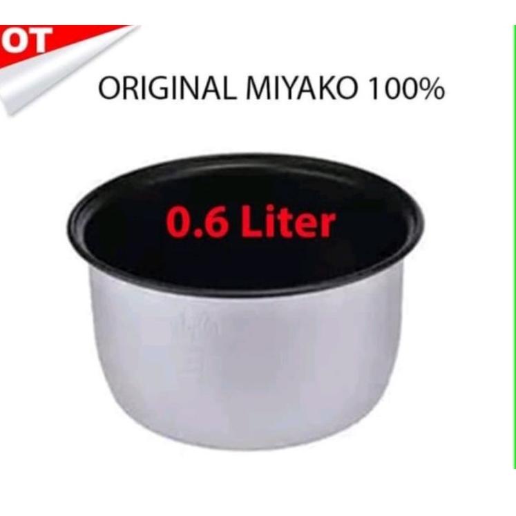 D5H6 Panci teflon Magic Com Miyako 0,6liter / Panci Rice Cooker 0.6L Original Miyako NBY