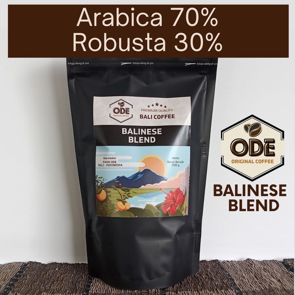 

Blend Kopi Arabika 70 Robusta 30 | Arabica Kintamani Robusta Pupuan 200 Gram