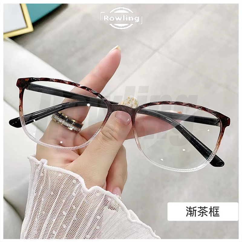 Rowling(ka-285)Frame Kacamata Retro Terbaru Kotak Wanita Pria Import anti Radiasi Blue Light Kacamata Fashion