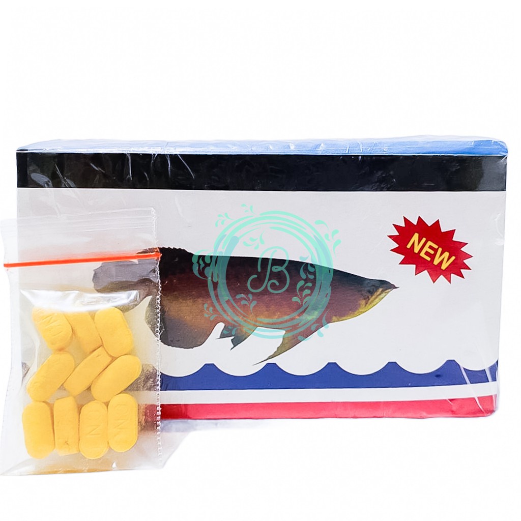 Hobie Fishes 100 Tablet Vitamin Obat Stres Nafsu Makan Multivitamin Ikan