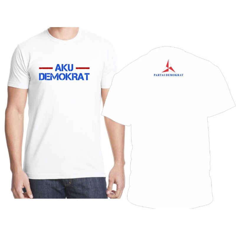 kaos pendek-kaos Demokrat (aku Demokrat)