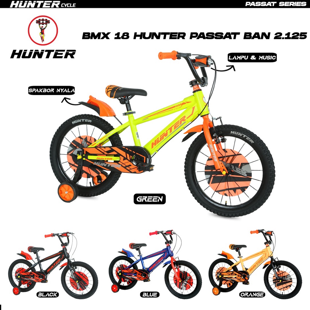 SEPEDA ANAK BMX 18 INCH HUNTER NEW PASSAT BAN 2.125