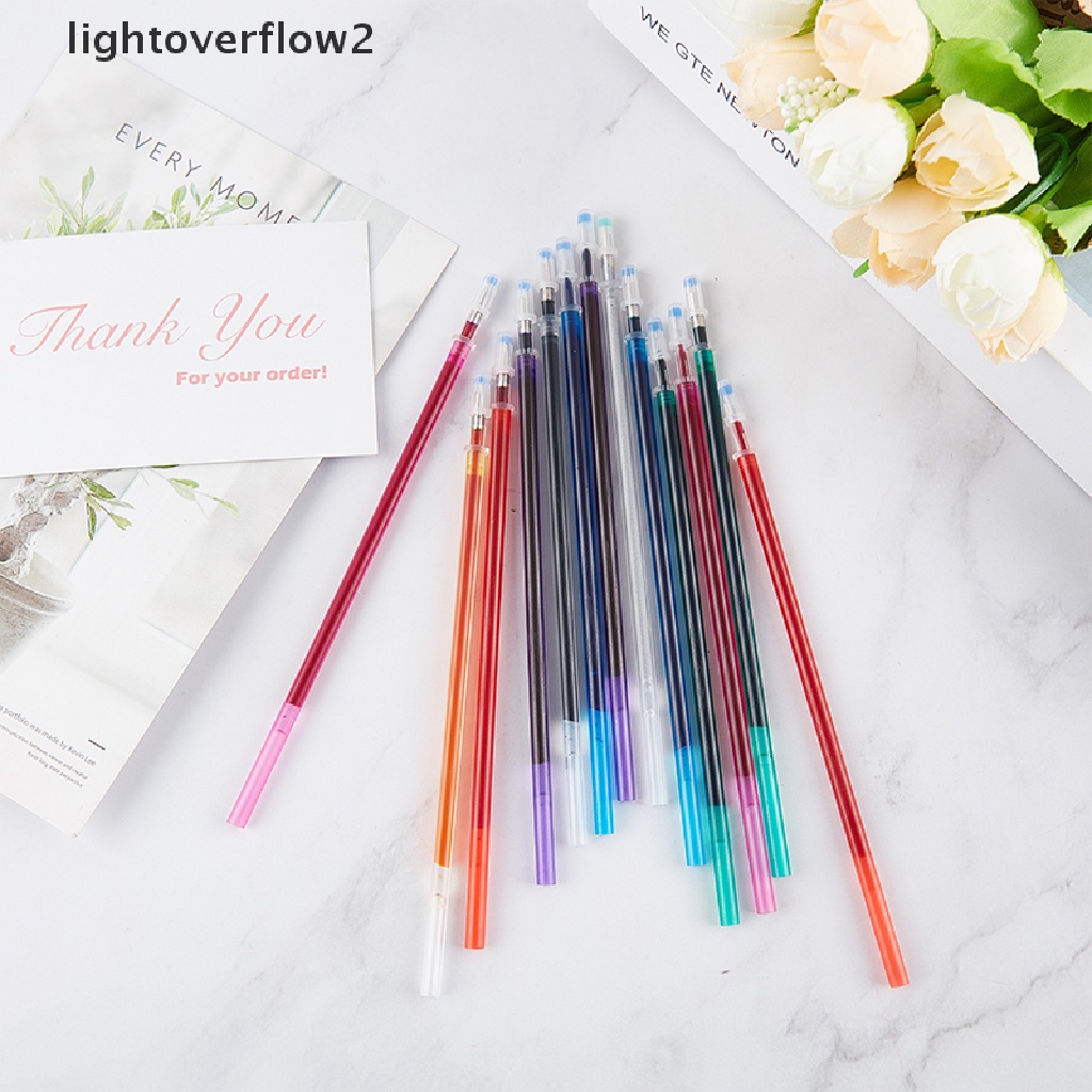 (lightoverflow2) 10pcs / Set Pena Tinta Larut Dalam Air Untuk Perlengkapan Jahit / Cross Stitch (ID)