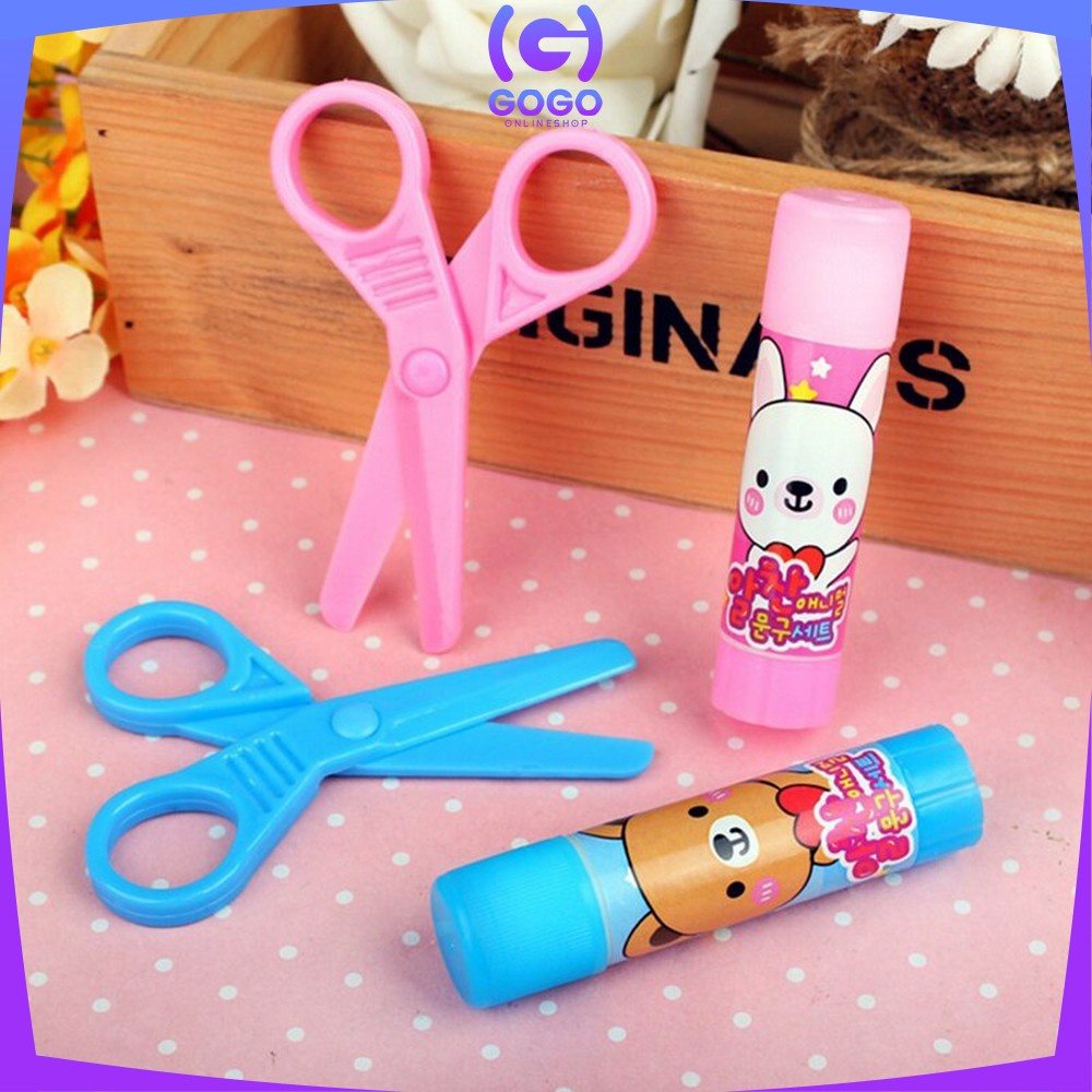 GOGO-A26 Alat Tulis Set 8in1 Karakter Stationery Kids / Paket Alat Tulis Anak TK / Set School Supplies for Child Writing Gift Eraser Ruler