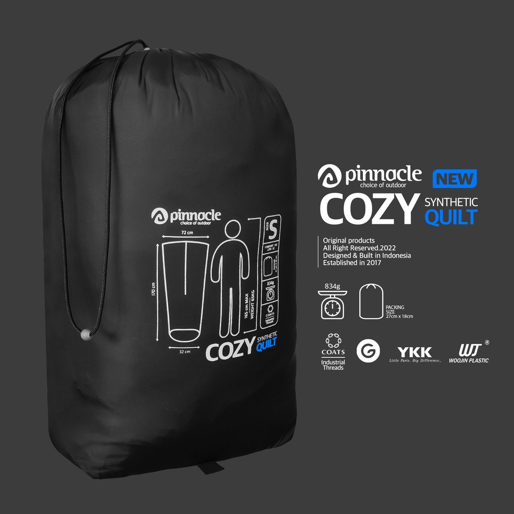 Pinnacle - COZY Synthetic Quilt - Black