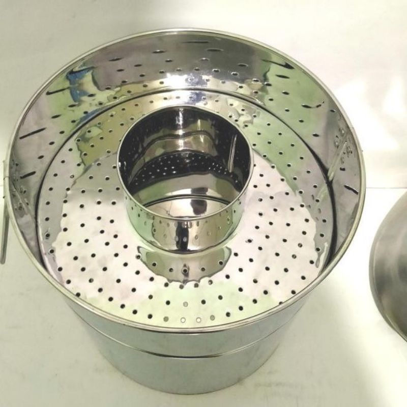 Dandang Bakso Sarang Atas / Panci Oblong Tinggi Sarang / Panci Bubur / Panci Air